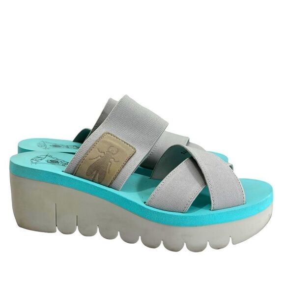 FLY London Cupido Wedge Sandal - Picture 1 of 11